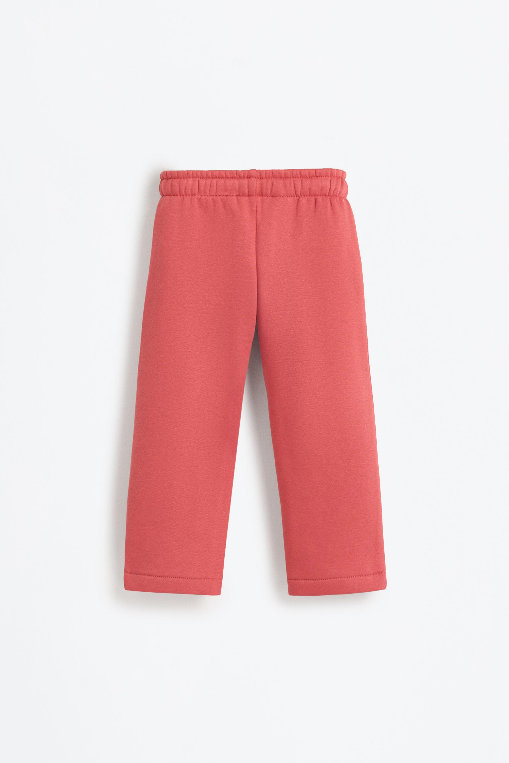 Pantalón estampado de felpa