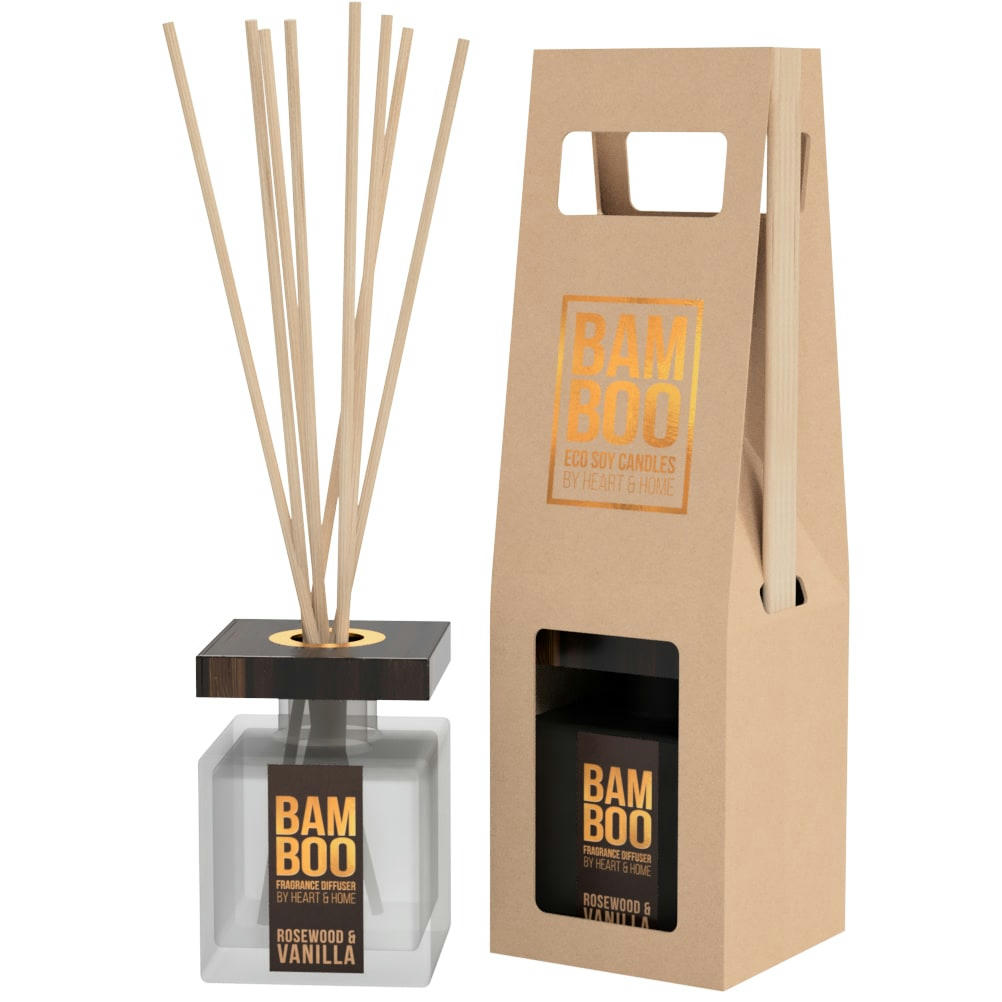 VANILLE - Diffuseur à bâtons éco responsable vanille bois de rose