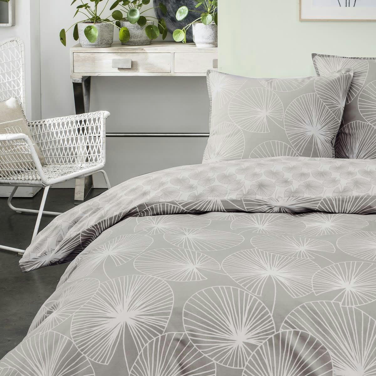SUNNY DORIAN - Parure de lit gris 220x240