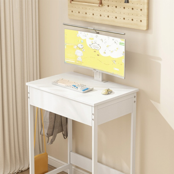 Biurko komputerowe białe dla dzieci stolik z szuflada nowoczesne loft 60cm