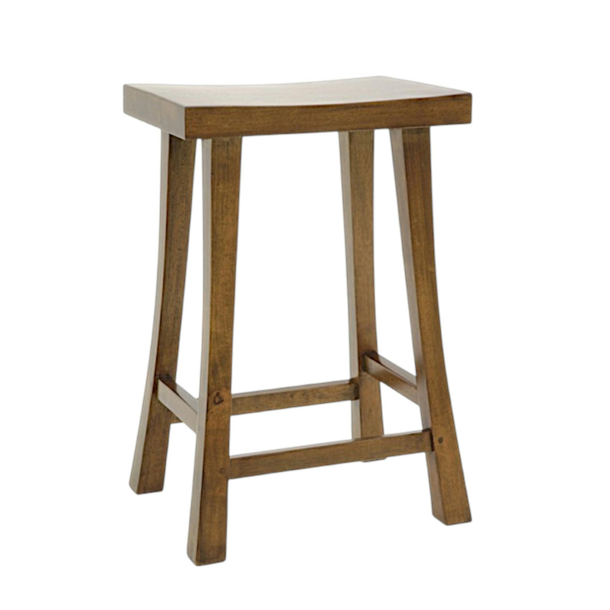 Tabouret Chinois Hévéa 41x33x61cm MAORI