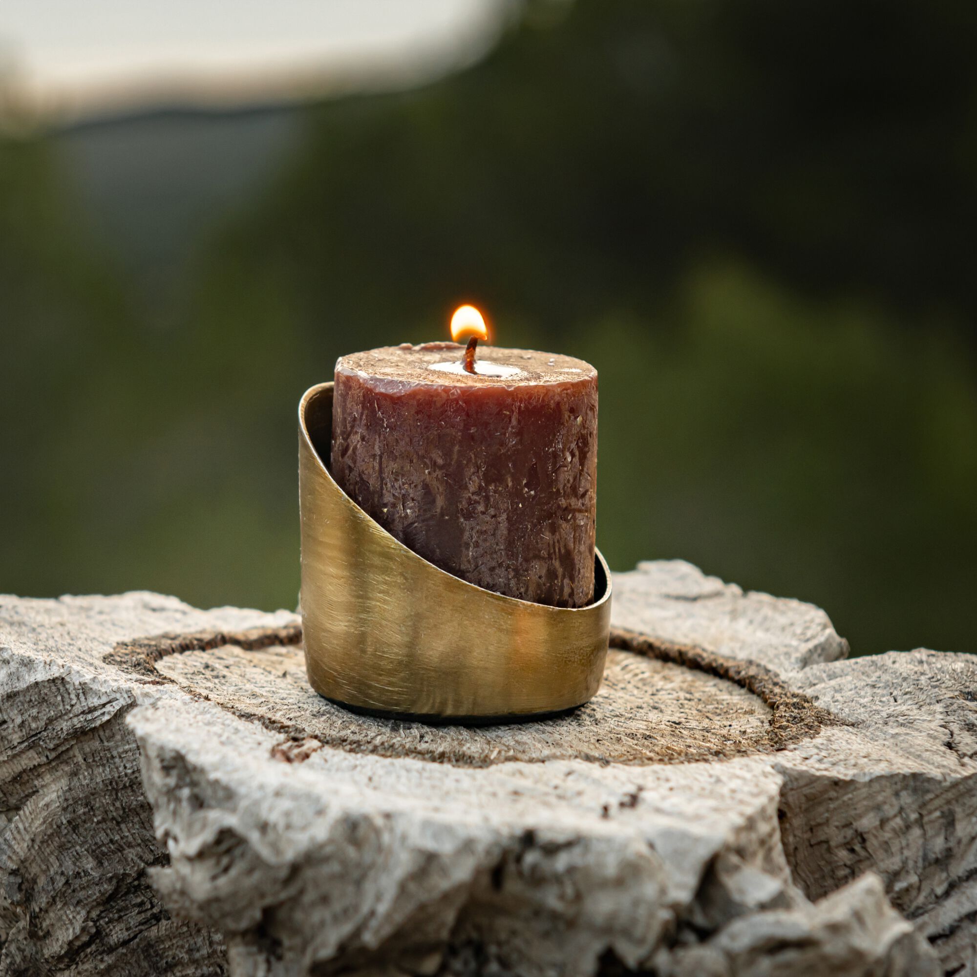 TANAGRA - Photophore en fer D4,5cm - doré