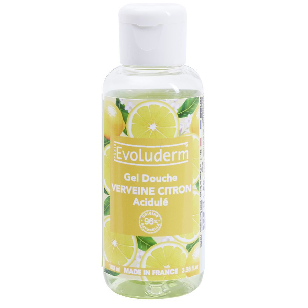 Gel douche acidulé Evoluderm Verveine citron 100ml