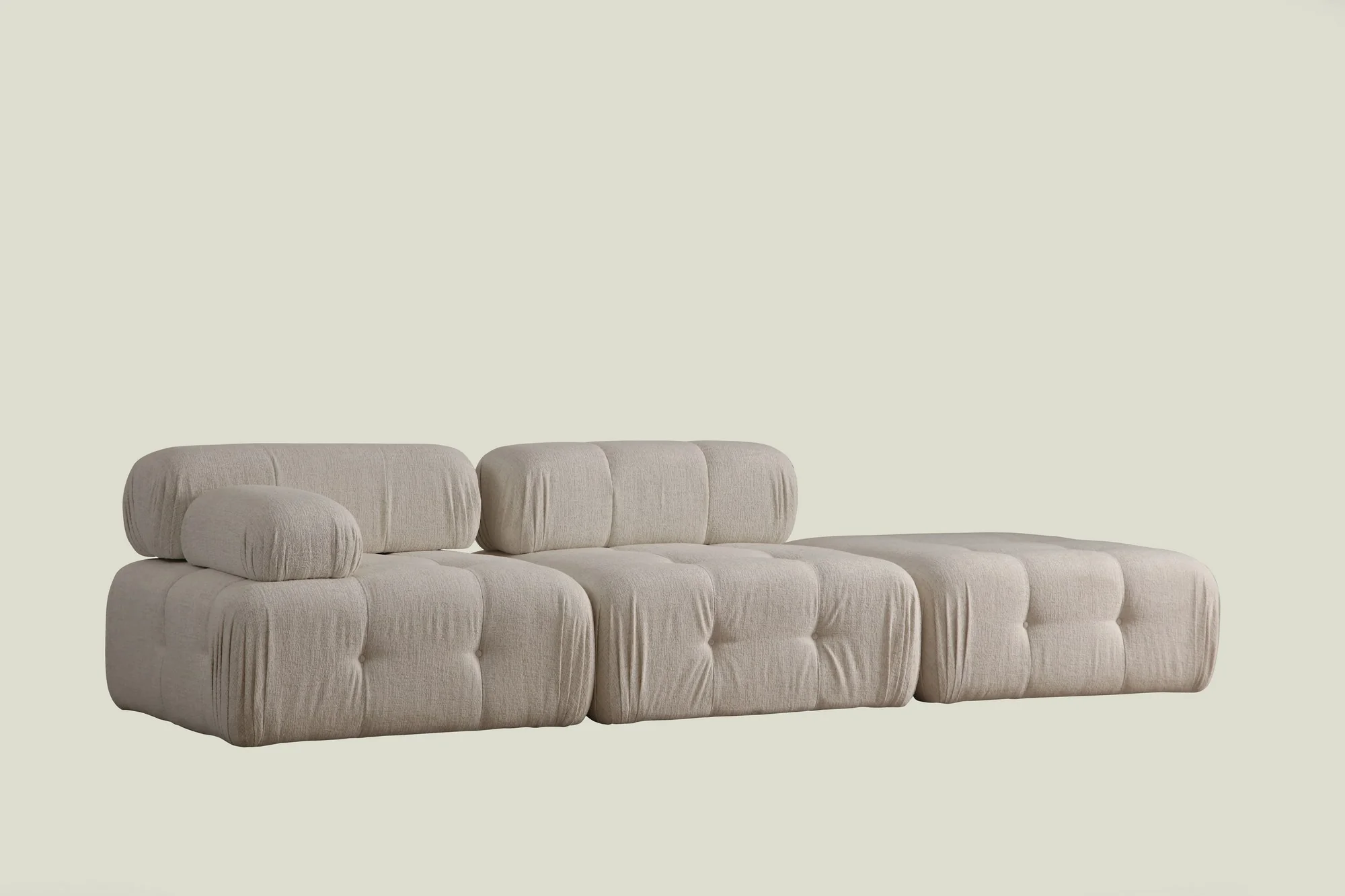 Modulaire zitbank rechts Bubble Deluxe bouclé