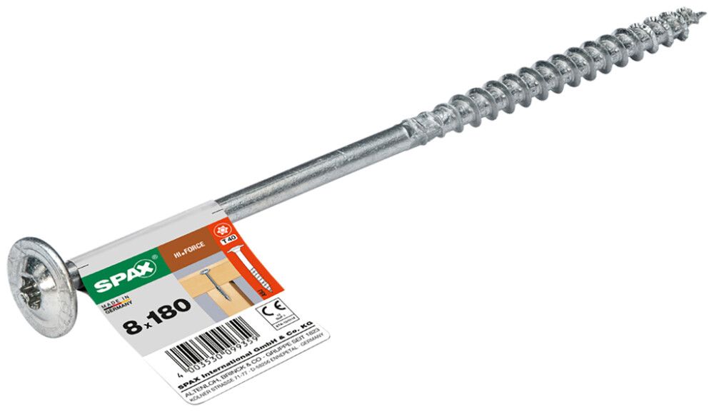 TRESKRUE SPAX HI.FORCE 8X180MM 1STK/PK