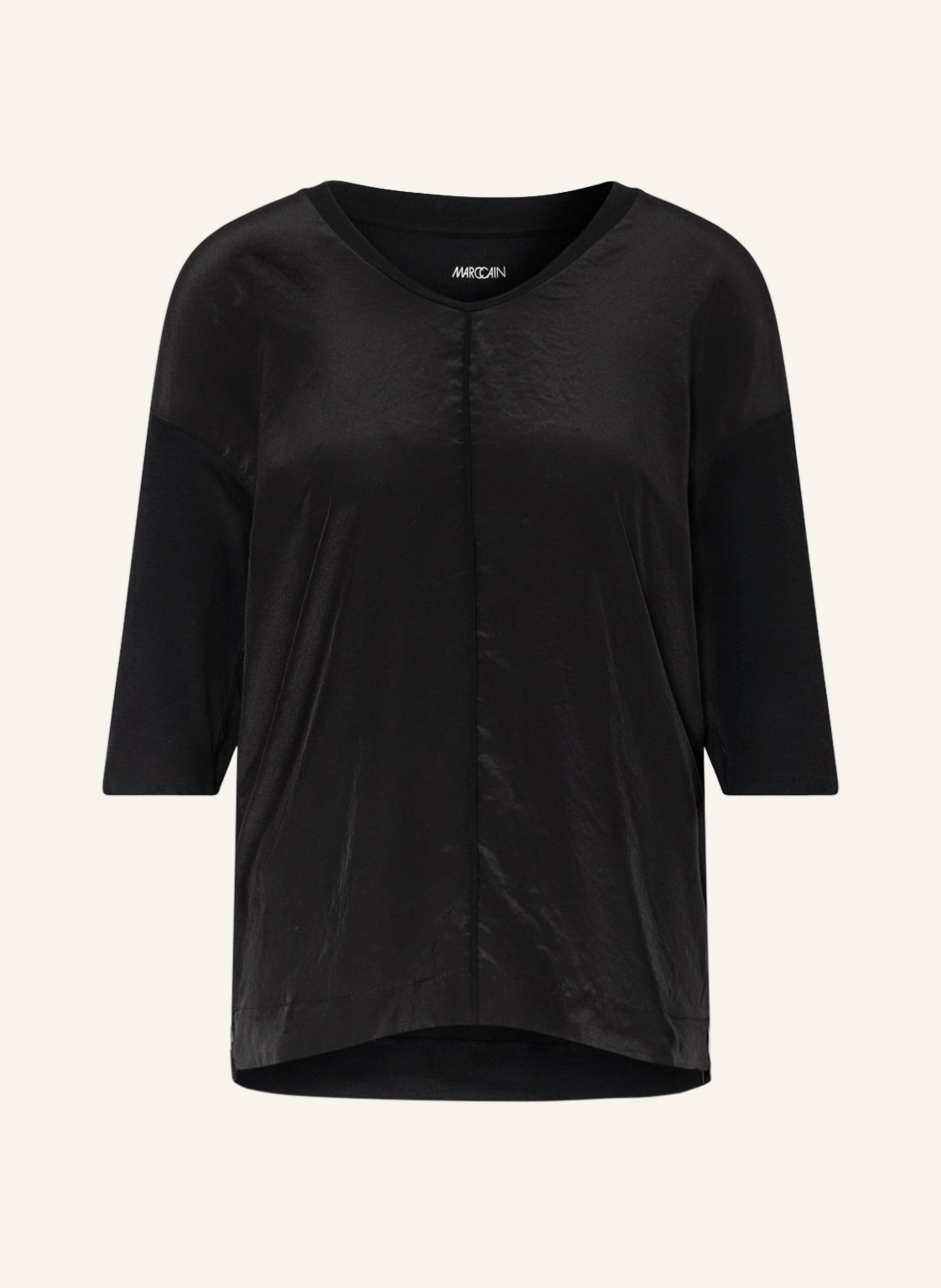 MARC CAIN Blusenshirt mit 3/4-Arm im Materialmix