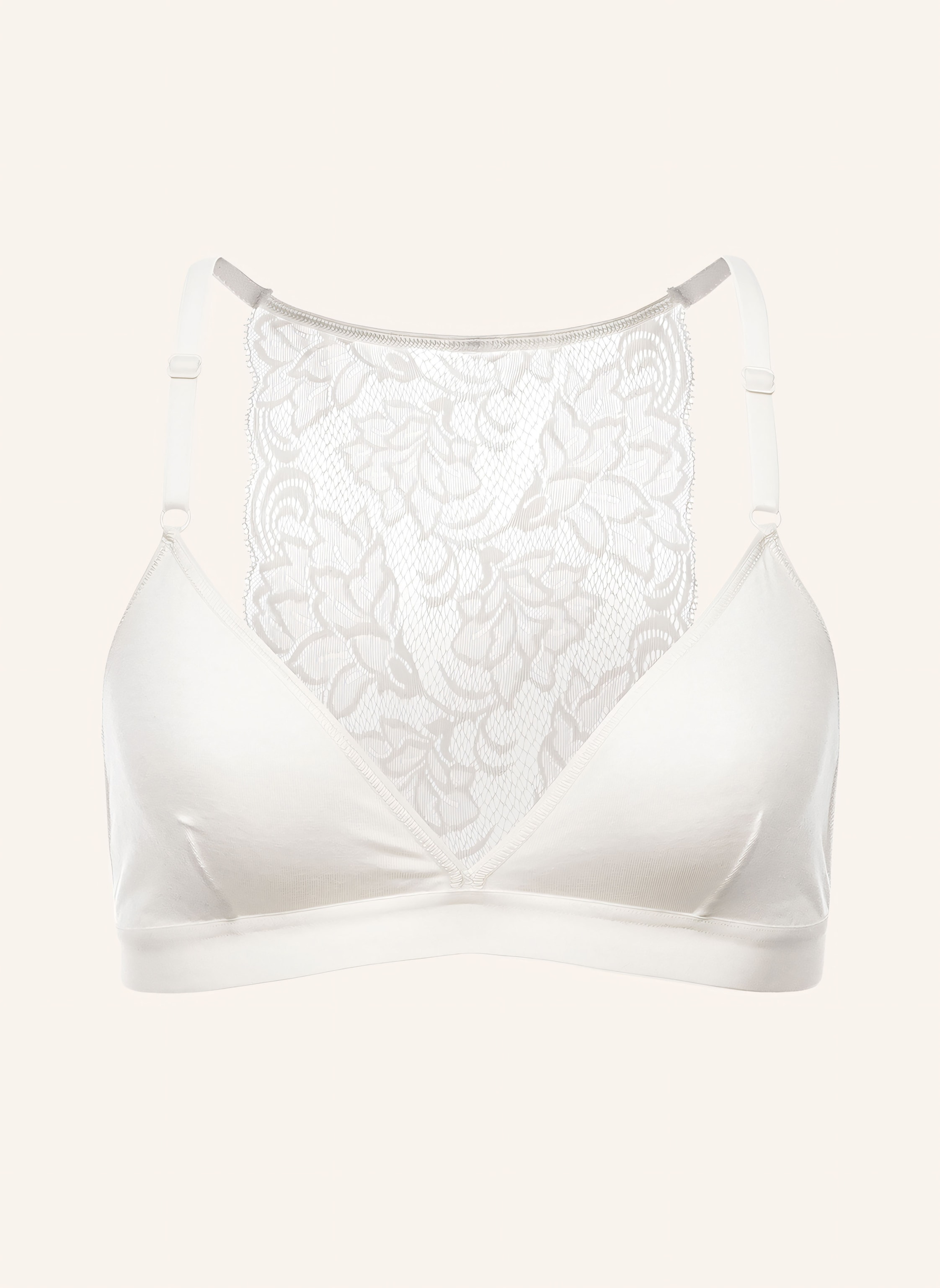 erlich textil Mathilda Bralette mit Spitze bügellos und Modal - verstellbare Träger