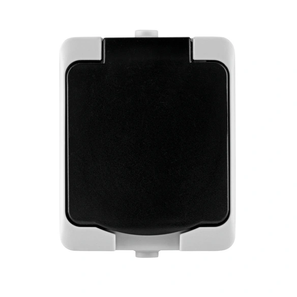 Steckdose, AquaMini AP-FR Steckdose IP54 IP54, grau