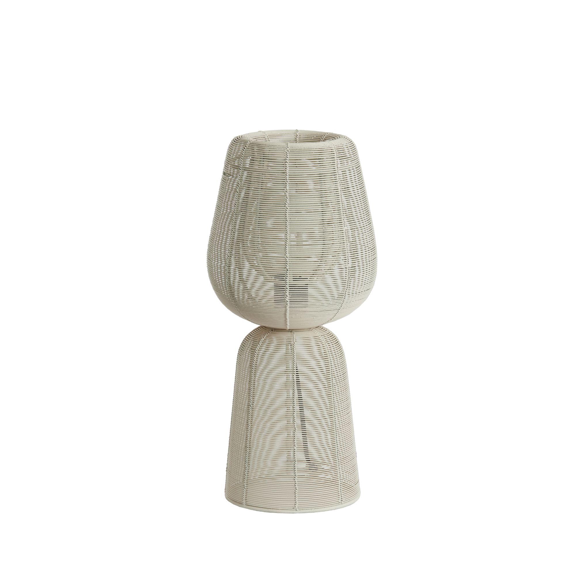 Light & Living tafellamp ABOSO - wit - Ø18cm