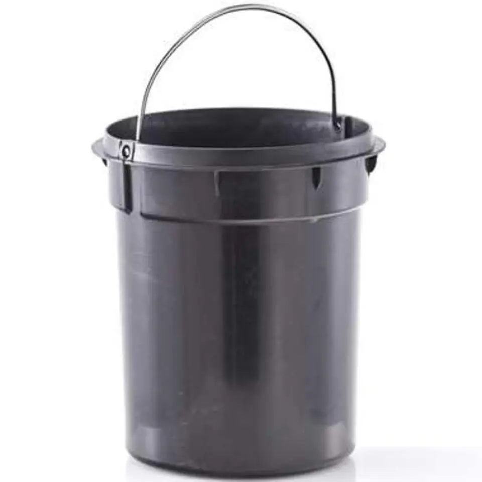 Zeller Pedaalemmer - houtprint - donkerbruin - 3 l - 26 cm