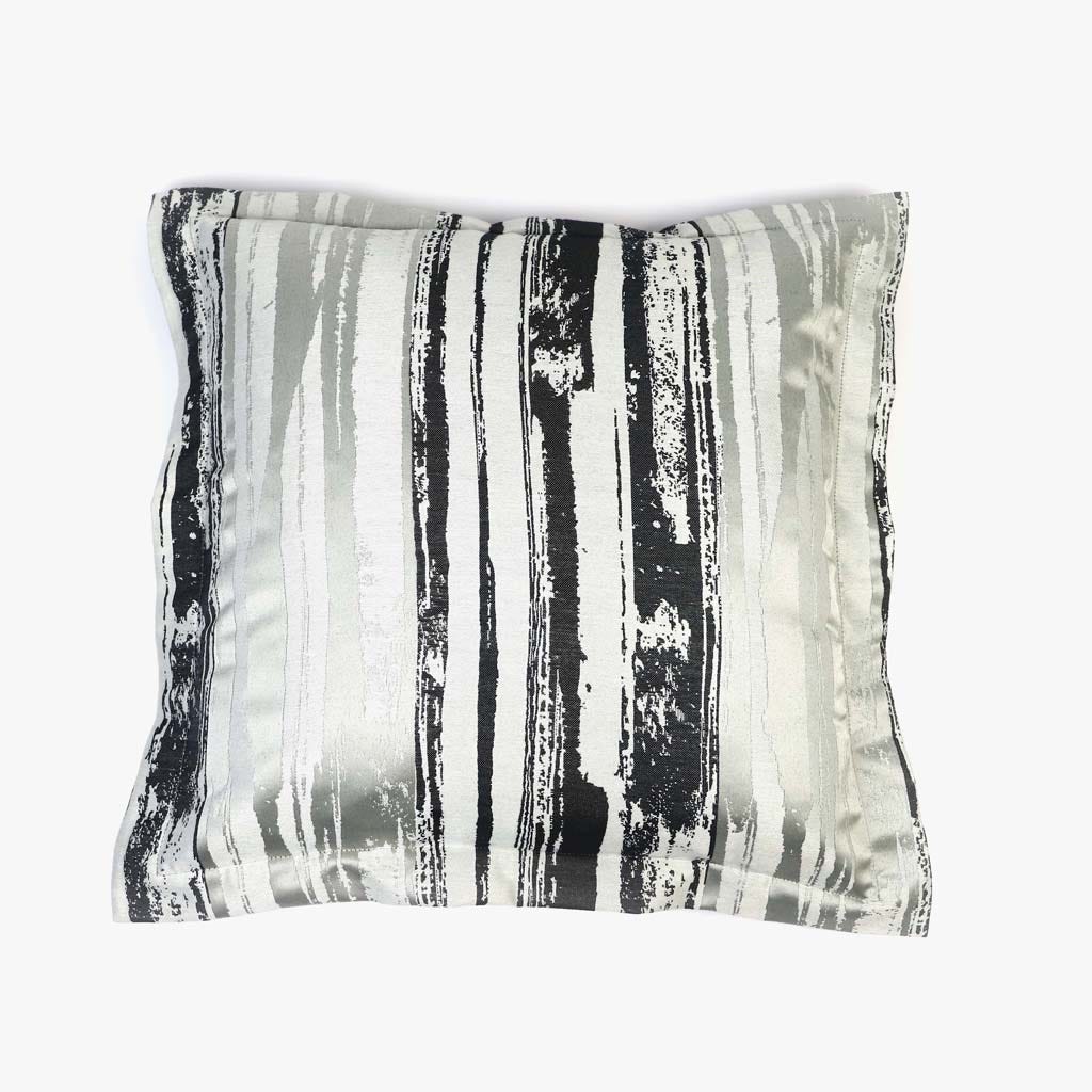Capa de Almofada Abstrato Preto e Cinza LAKI