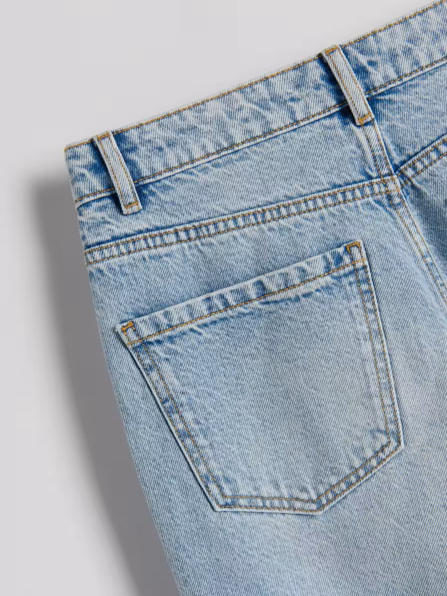 Wide Leg Distressed Jeans