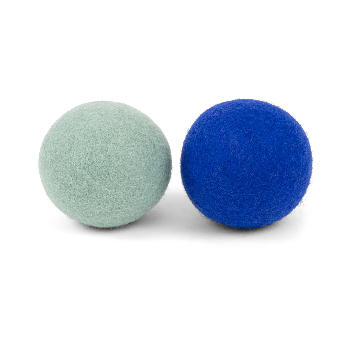 myfelt - Fine & Isa Hundespielzeug, Ball Set, türkis / royalblau