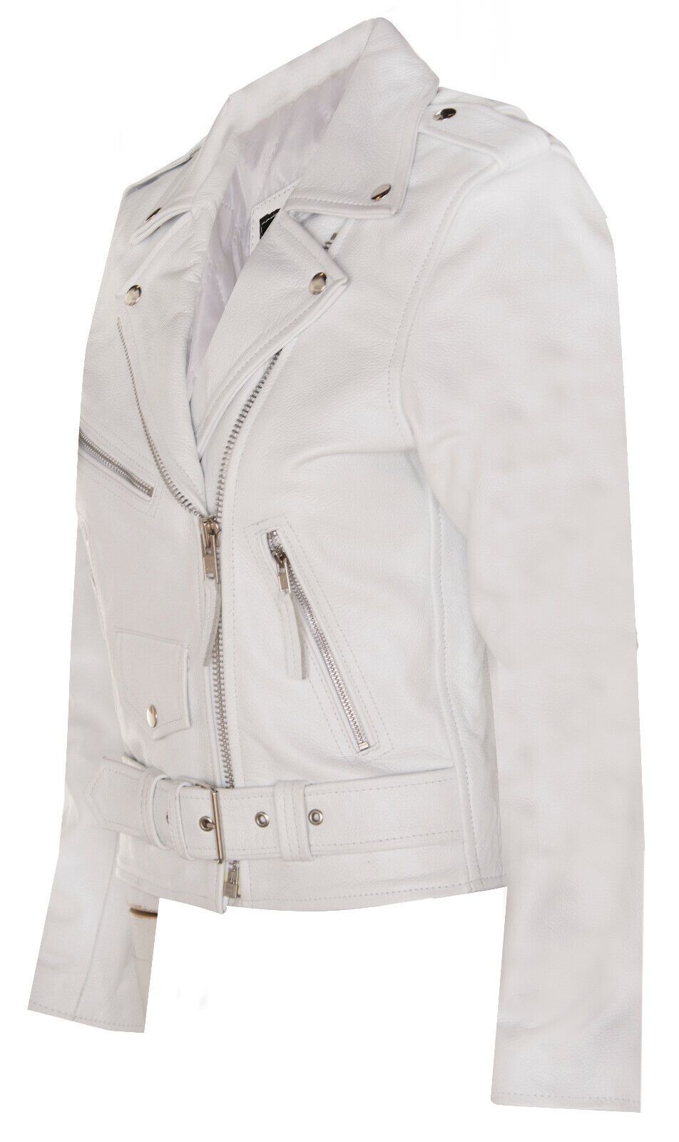 Infinity Leather Cowhide Brando Leather Biker Jacket-Murcia