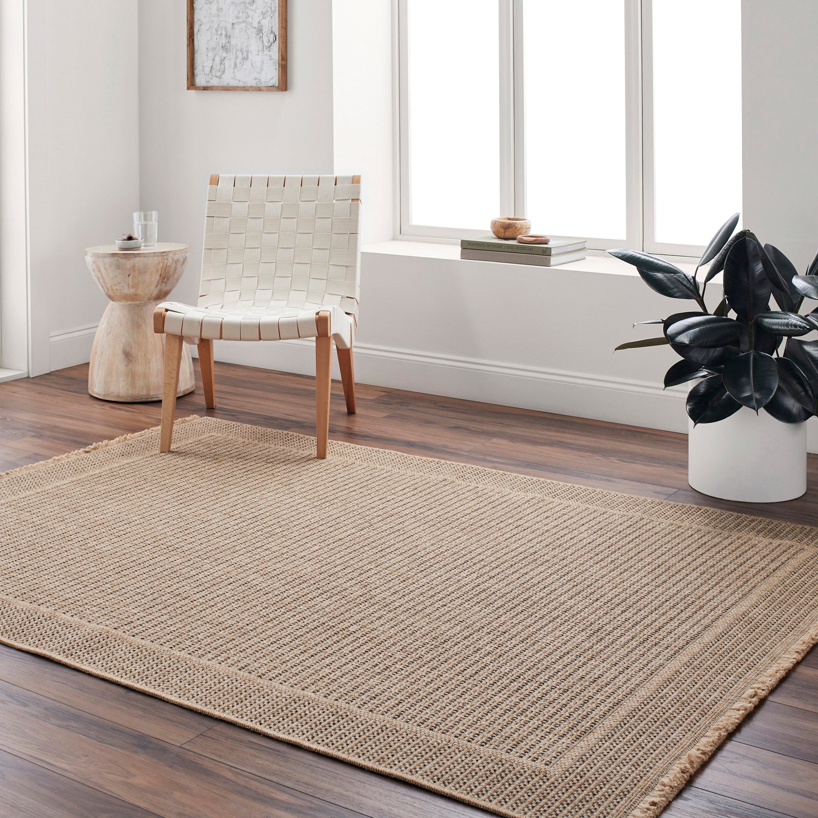 by fonQ Tundra Vloerkleed 160 x 213 cm - Donkerbeige