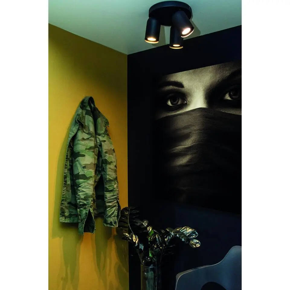 Lucide PUNCH Plafondspot - Zwart