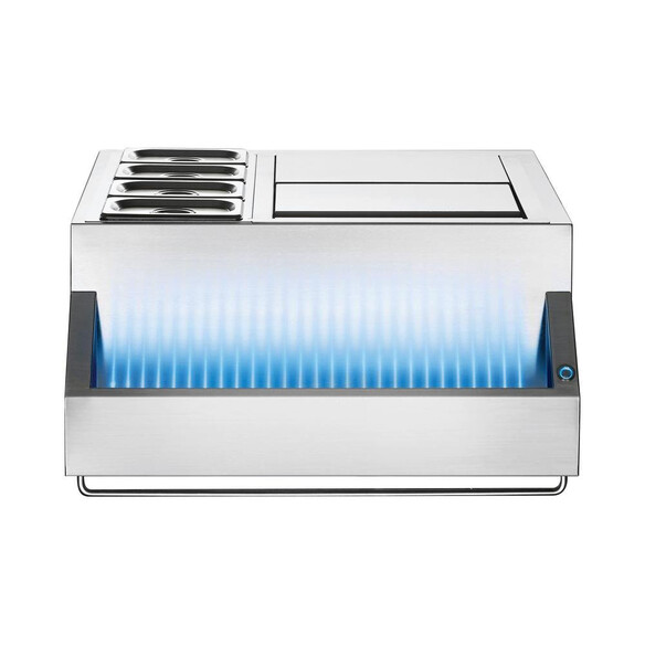 Bac à glace encastrable en inox   4 bacs de rangement amovibles - Napoleon