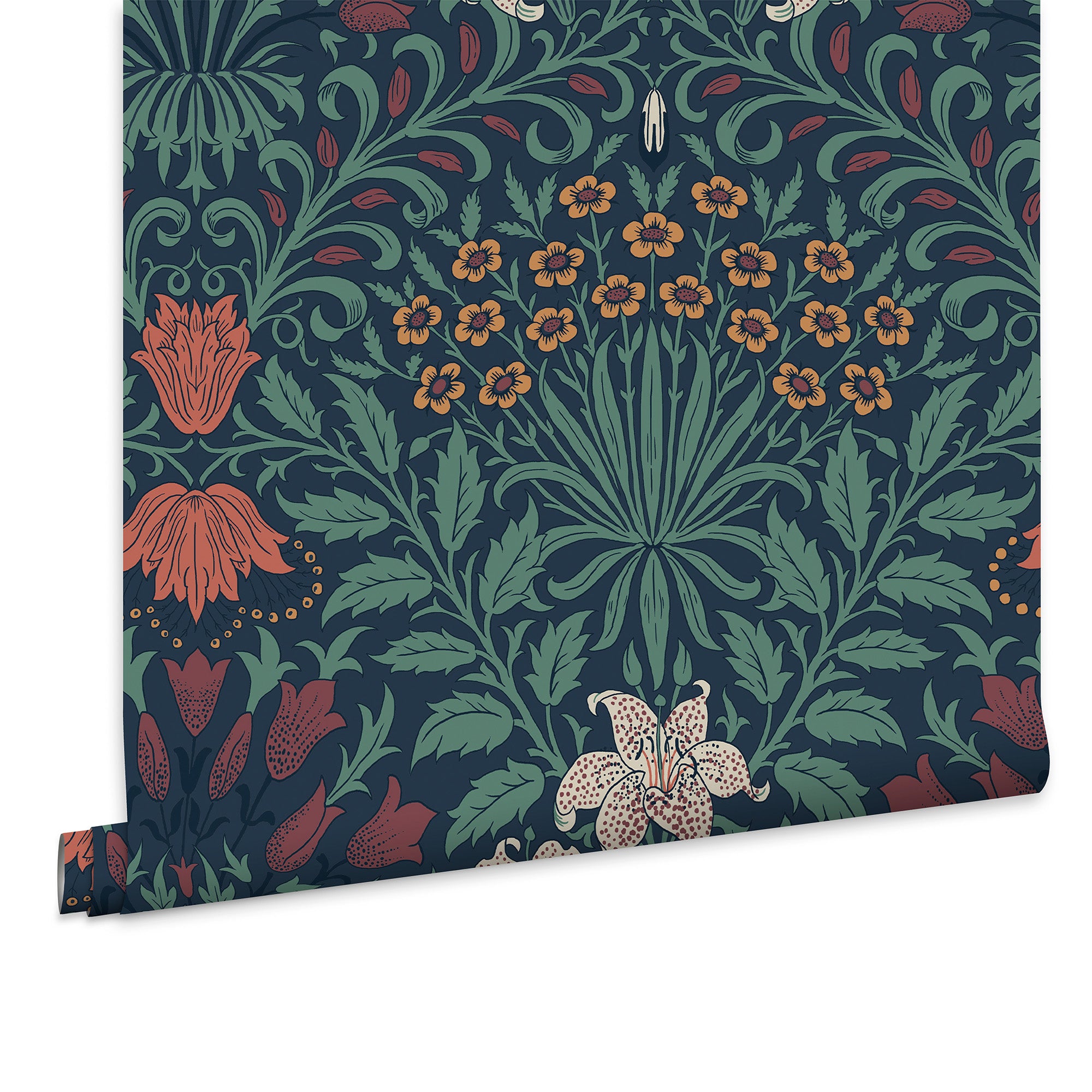 William Morris at Home Vliesbehang - Garden Moonlight - 1000x52