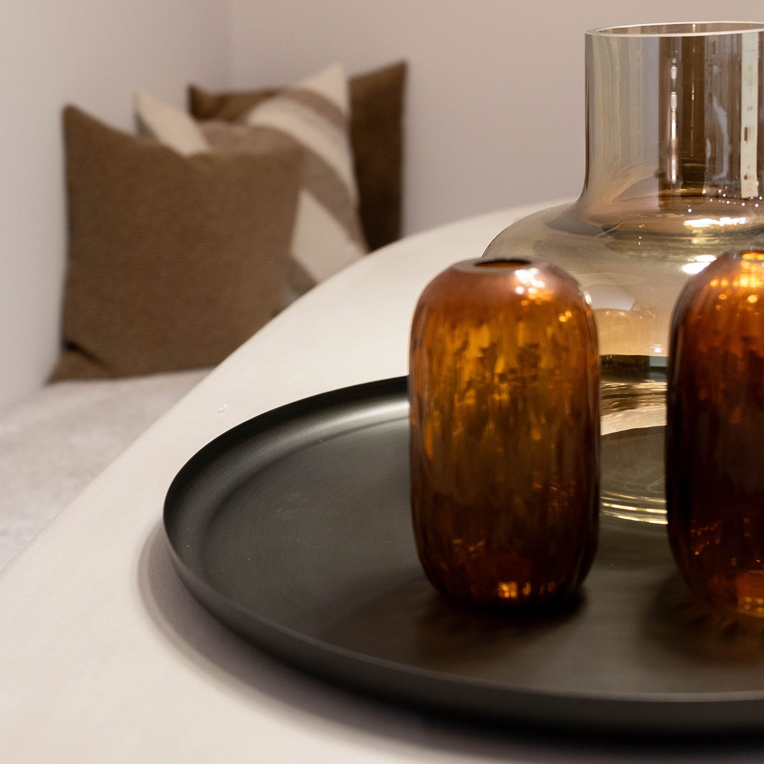 Atmooz Eleo Schaal – Ø40 cm – Antique Zinc – Metalen Decoratieschaal