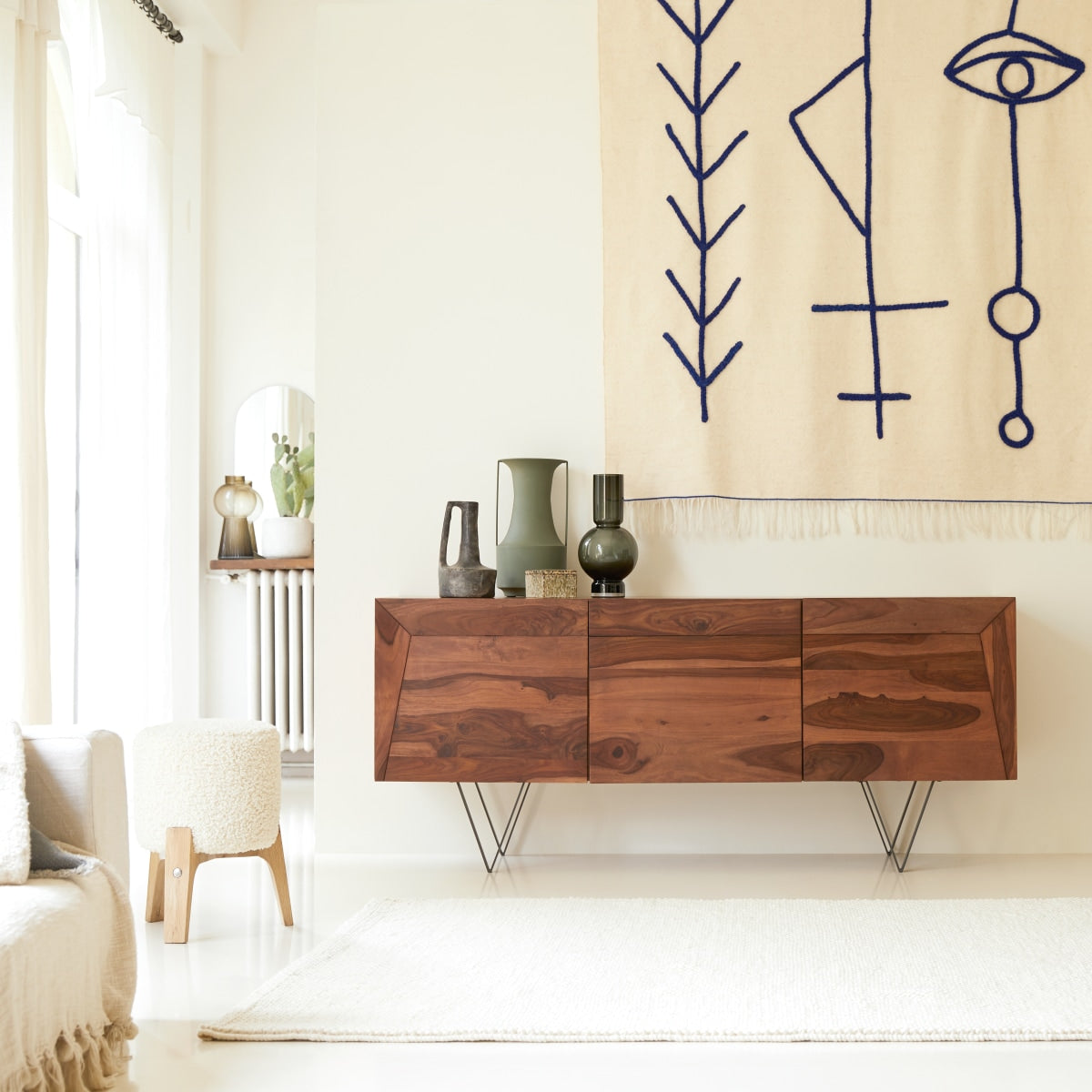 Tikamoon - Metric - Massief palissander buffet 175 cm