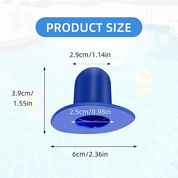 CODEKEY Lot de 4 Pièces Bouchon Piscine,Bouchon de Piscine,Bouchon Piscine,Bouchon de Trou Crépine Pompe Filtre,Piscine