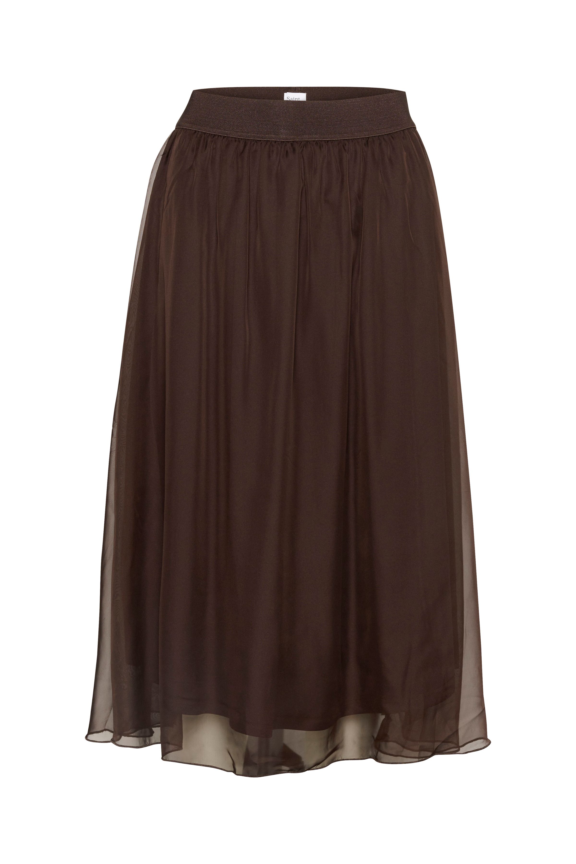 Saint Tropez CoralSZ Chiffon Midi Length Lining Skirt