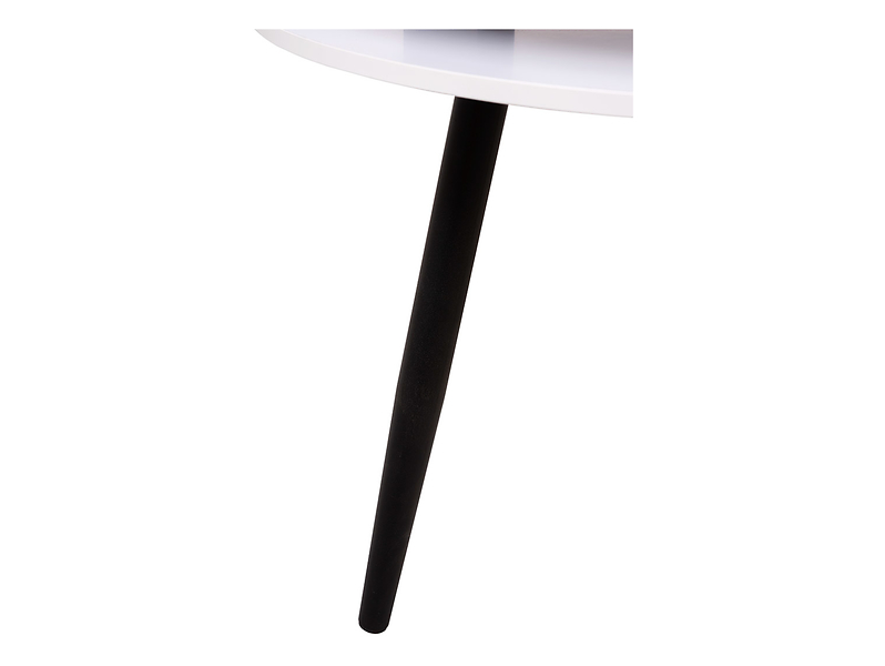 Stolik okrągły Fredo 90 cm biały