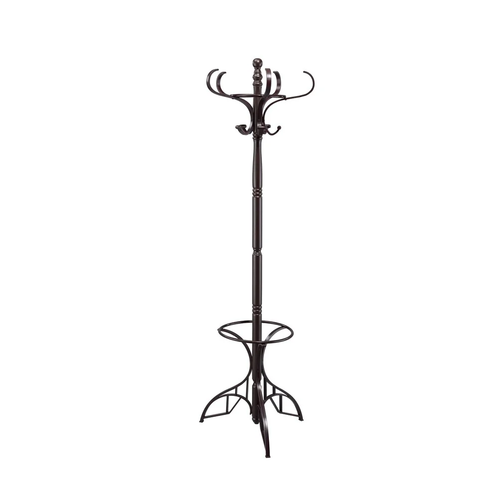 68 In. Colton Brown Coat Rack W/ Umberlla Holder