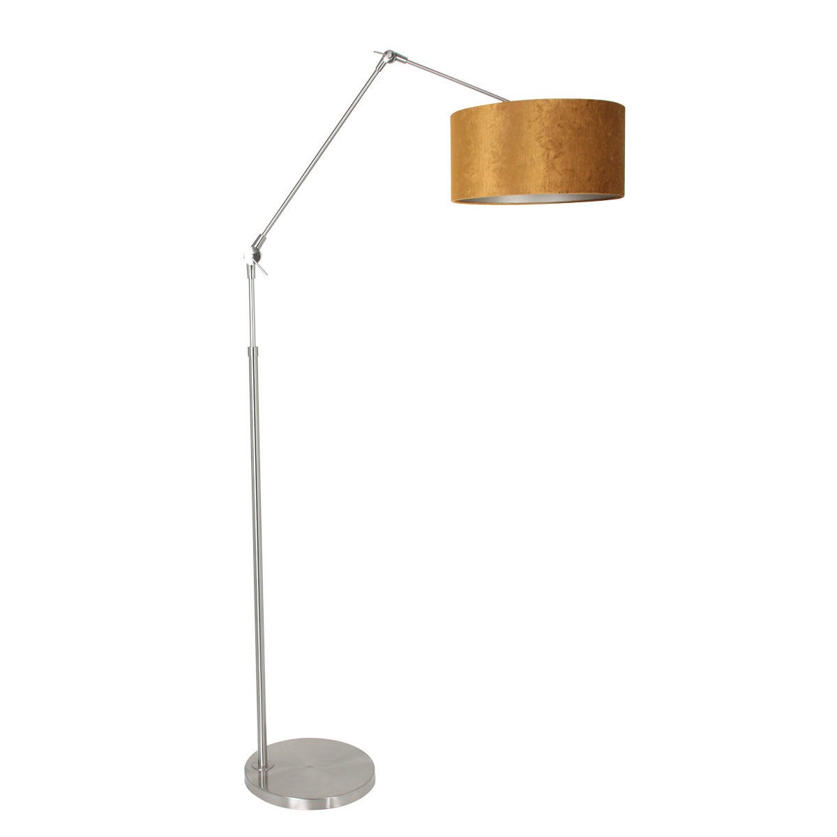 Steinhauer vloerlamp prestige - 1 lichts - 145x 250 cm - mat chroom goud
