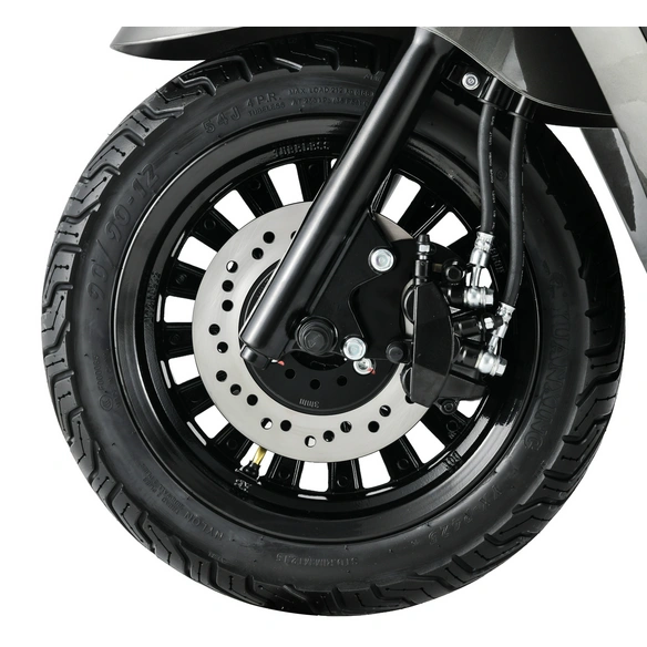 Motorroller »Napoli«, 125 ccm, 85 km/h, EURO 5 , silber-schwarz