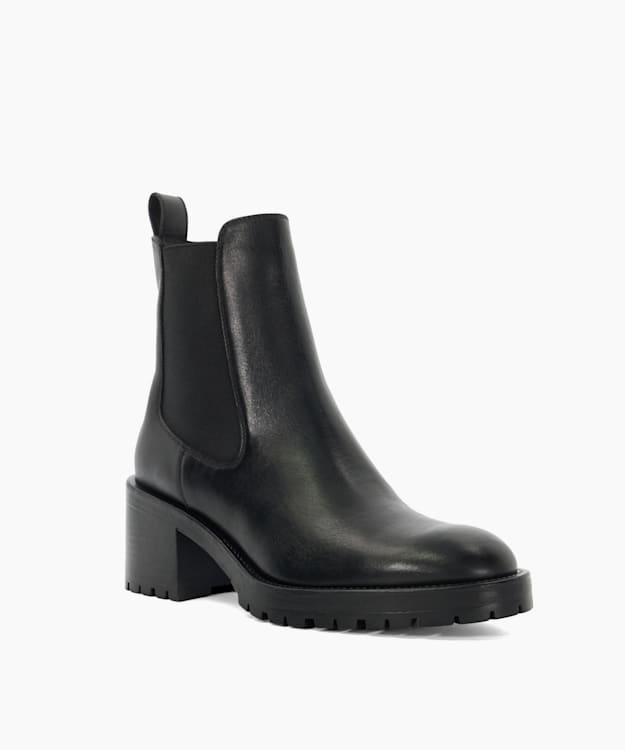 Positivity Black - Chunky Block Heel Chelsea Boots