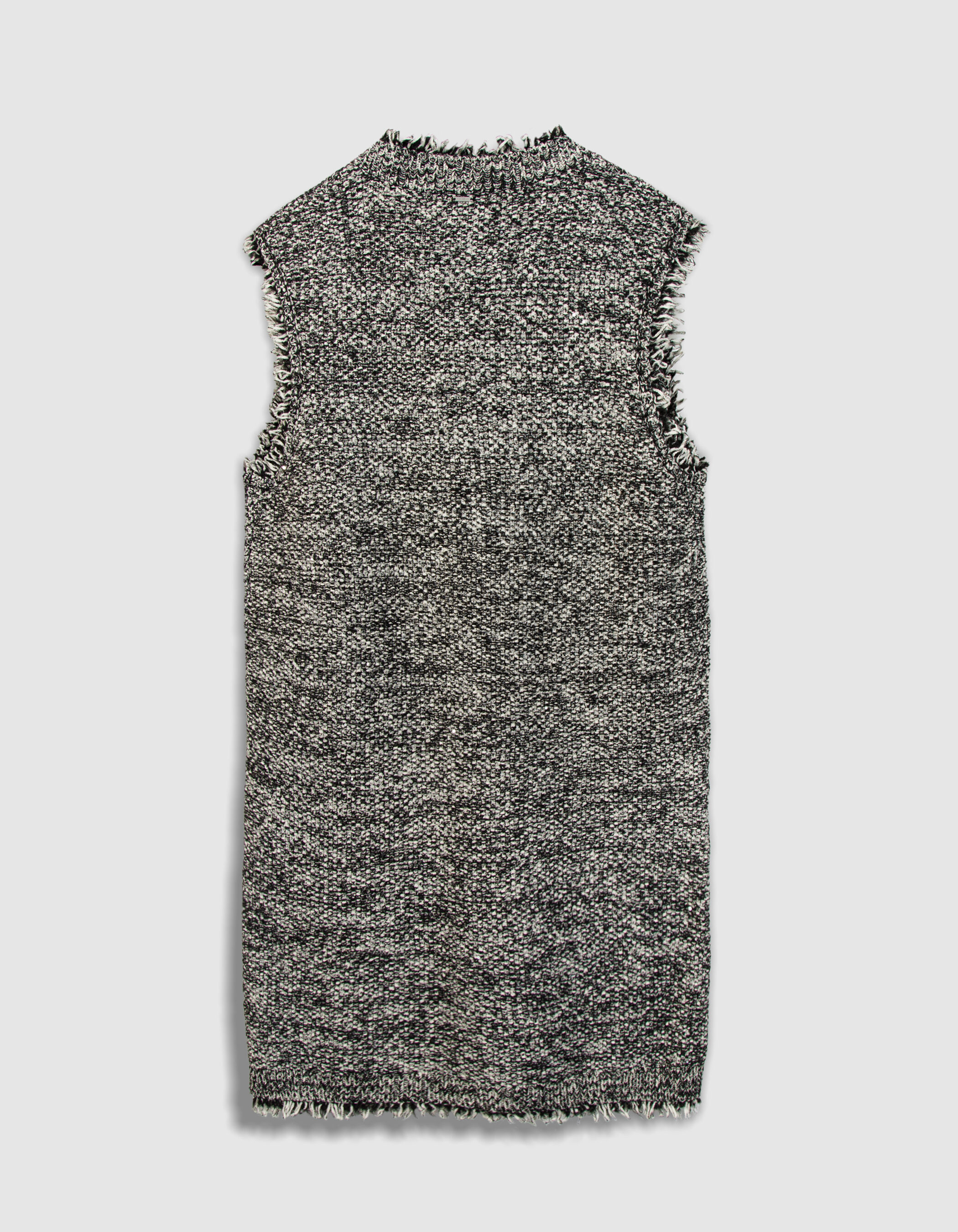 Robe housse noire façon tweed Femme