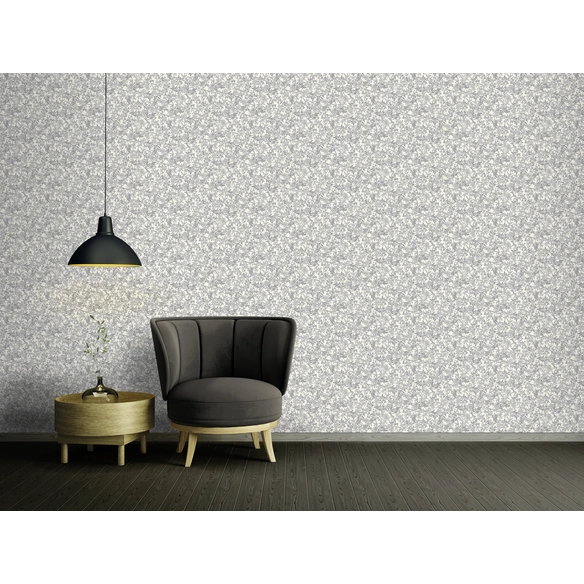 Vliestapete, BxL: 53 x 1005 cm, weiß/silber