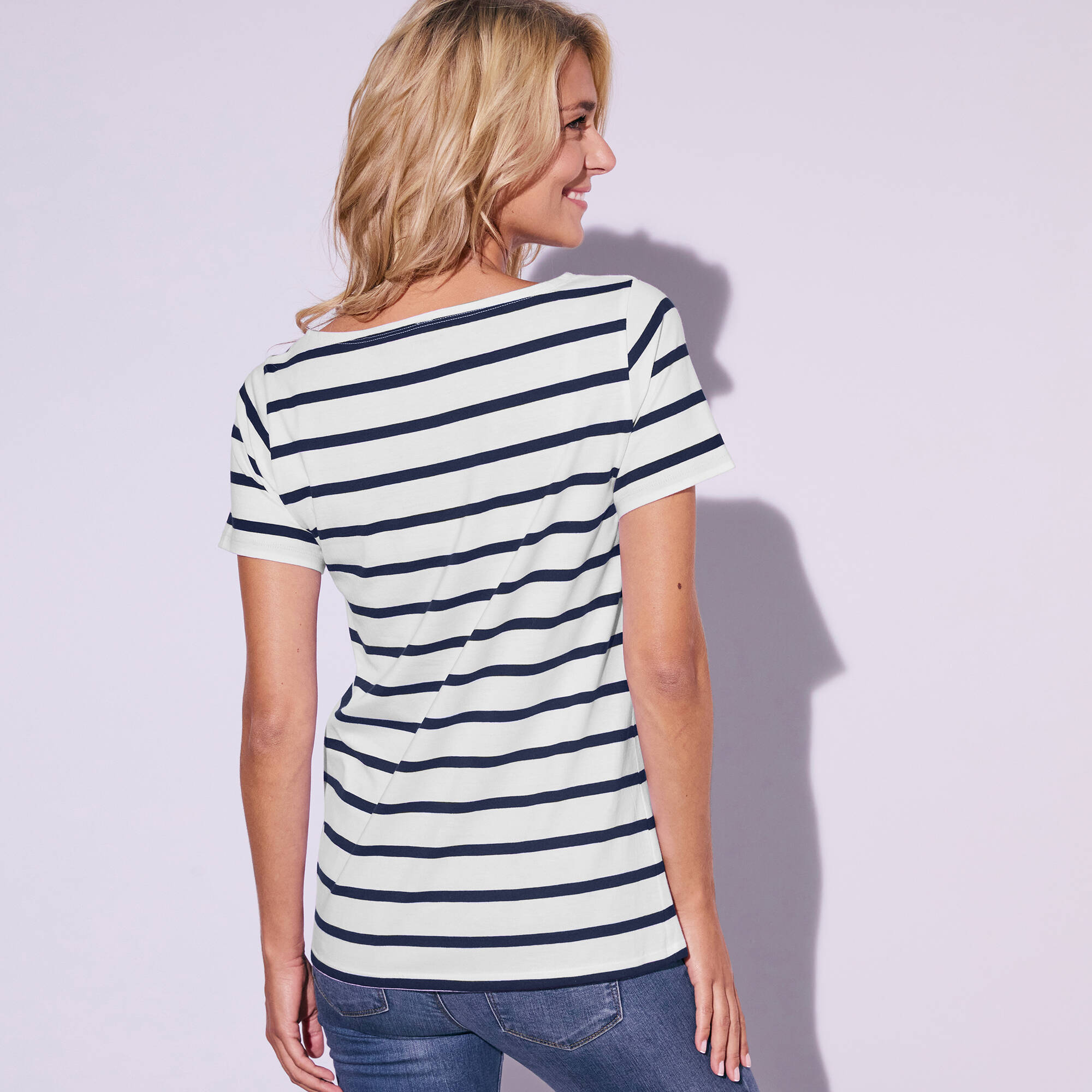 T-shirt marinière manches courtes