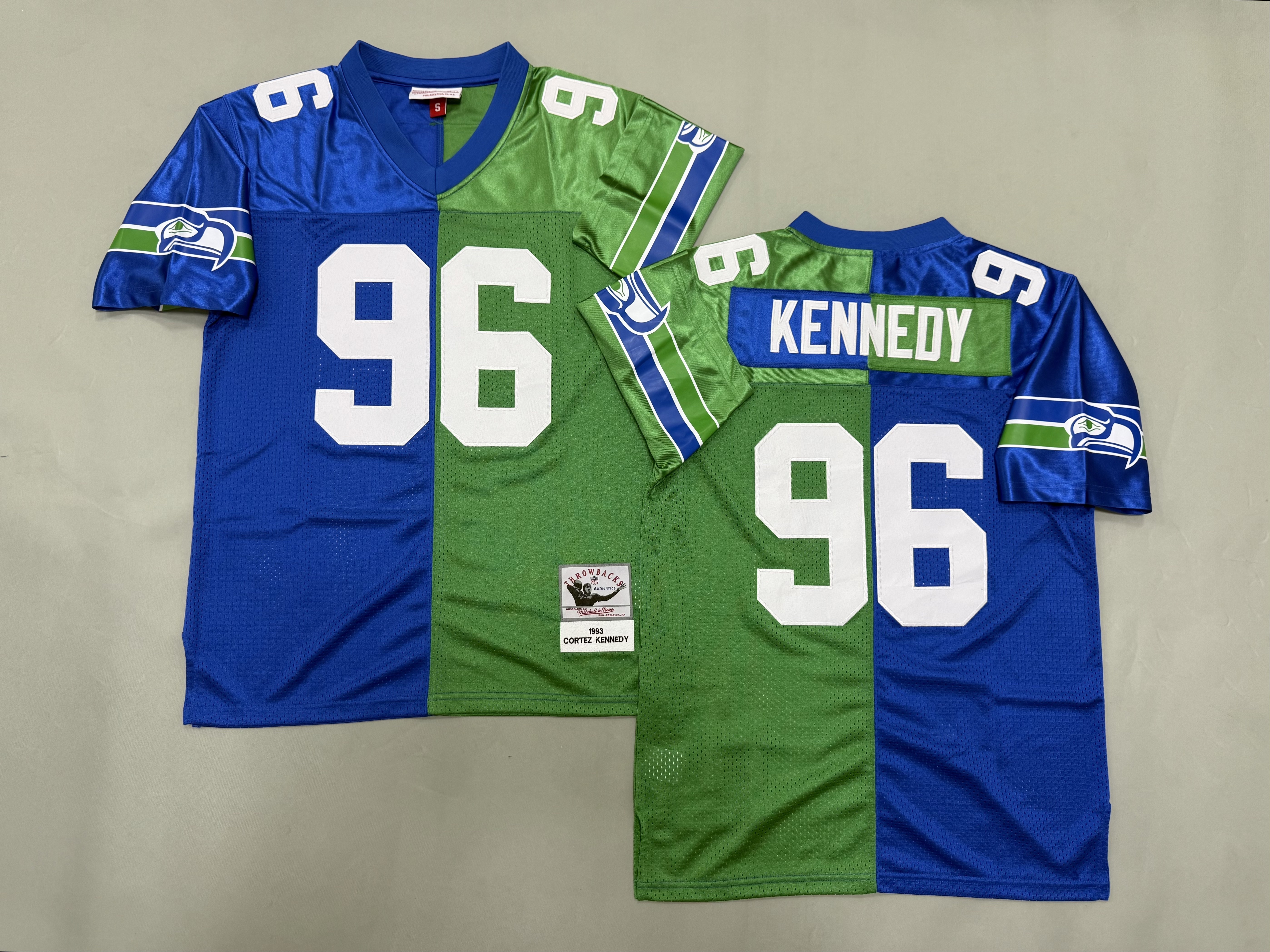 Cortez Kennedy Seattle Seahawks Authentic Split Throwback Retired Player Jersey