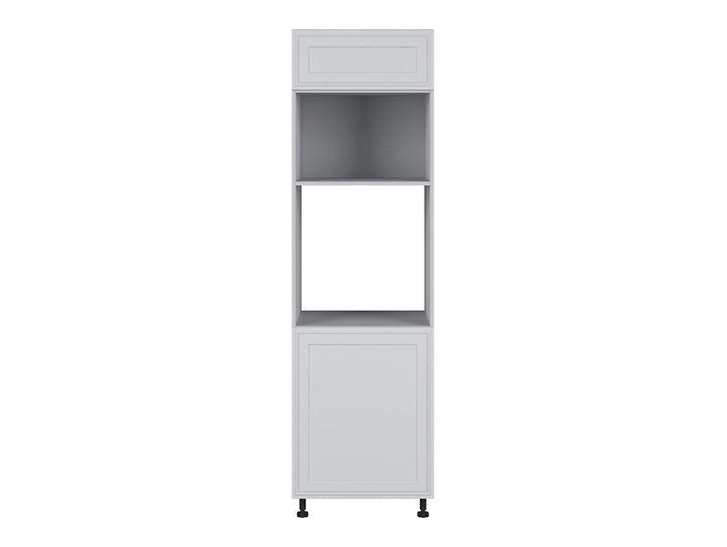 Szafka pod zabudowę piekarnika Verdi 60 cm wysoka prawa jasny szary mat