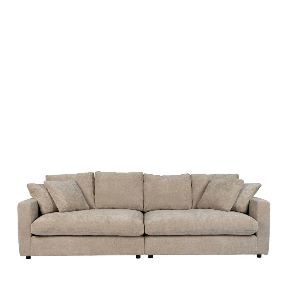 SENSE - Canapé 3 places en tissu beige