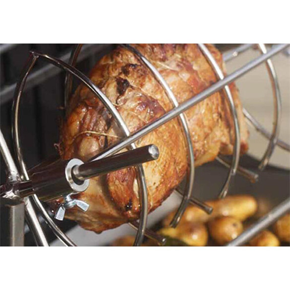Barbecue charbon Irissarry inox   tournebroche - Le Marquier