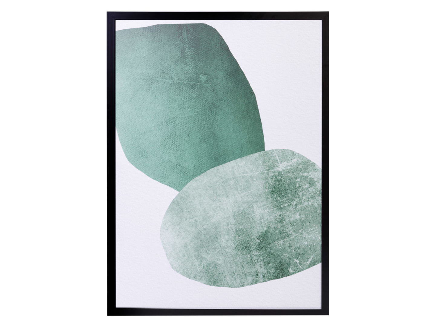Obraz Zielone Bryły 50x70 cm
