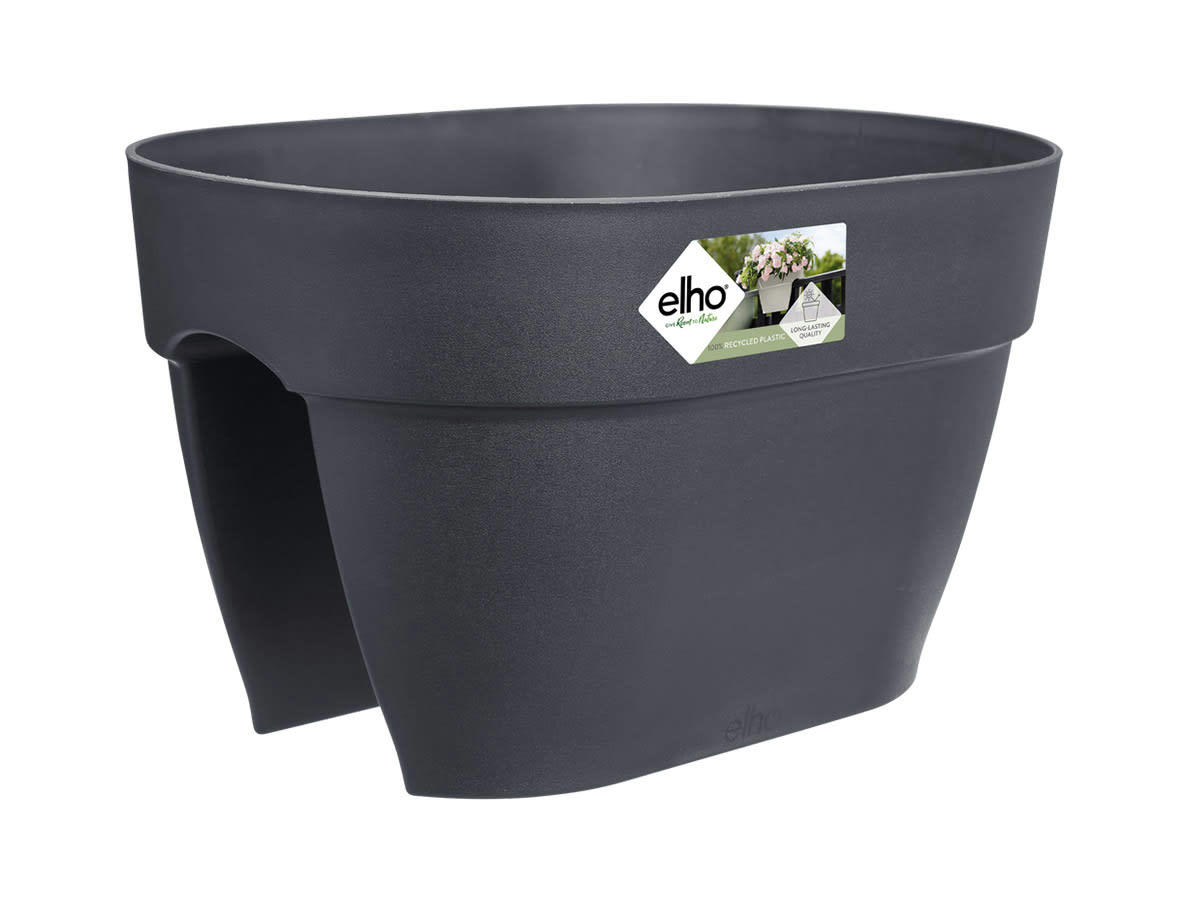 VIBIACAMPANA - Balconnière 46x24x27cm en polypropylène anthracite