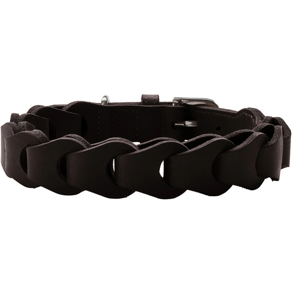 Halsband, Gr. M, dunkelbraun