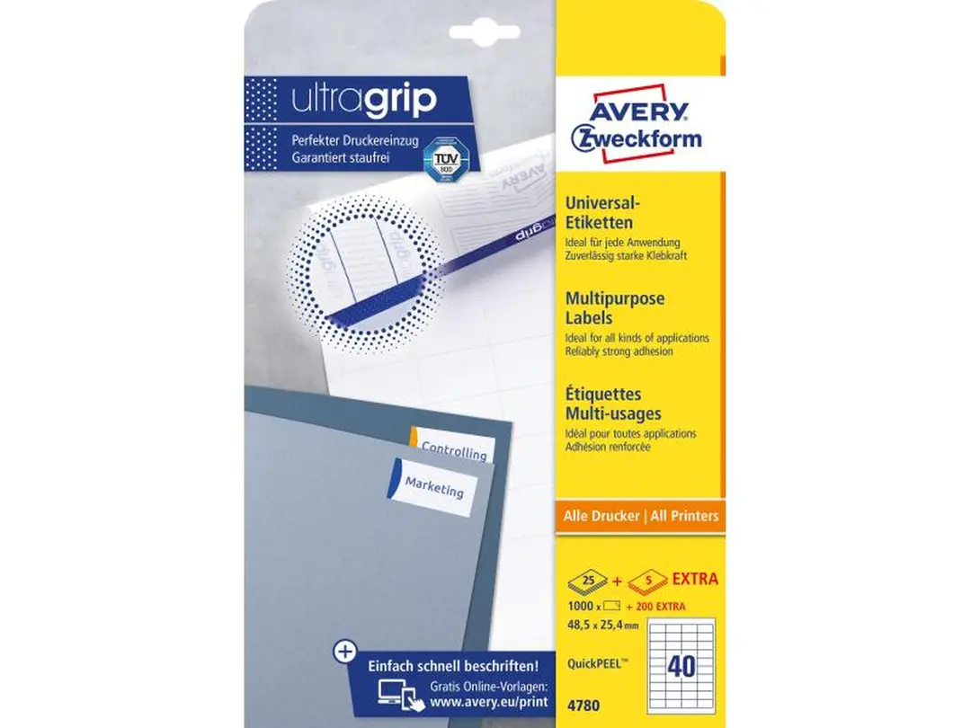 Etiketten 25er-Set Universal-Etiketten