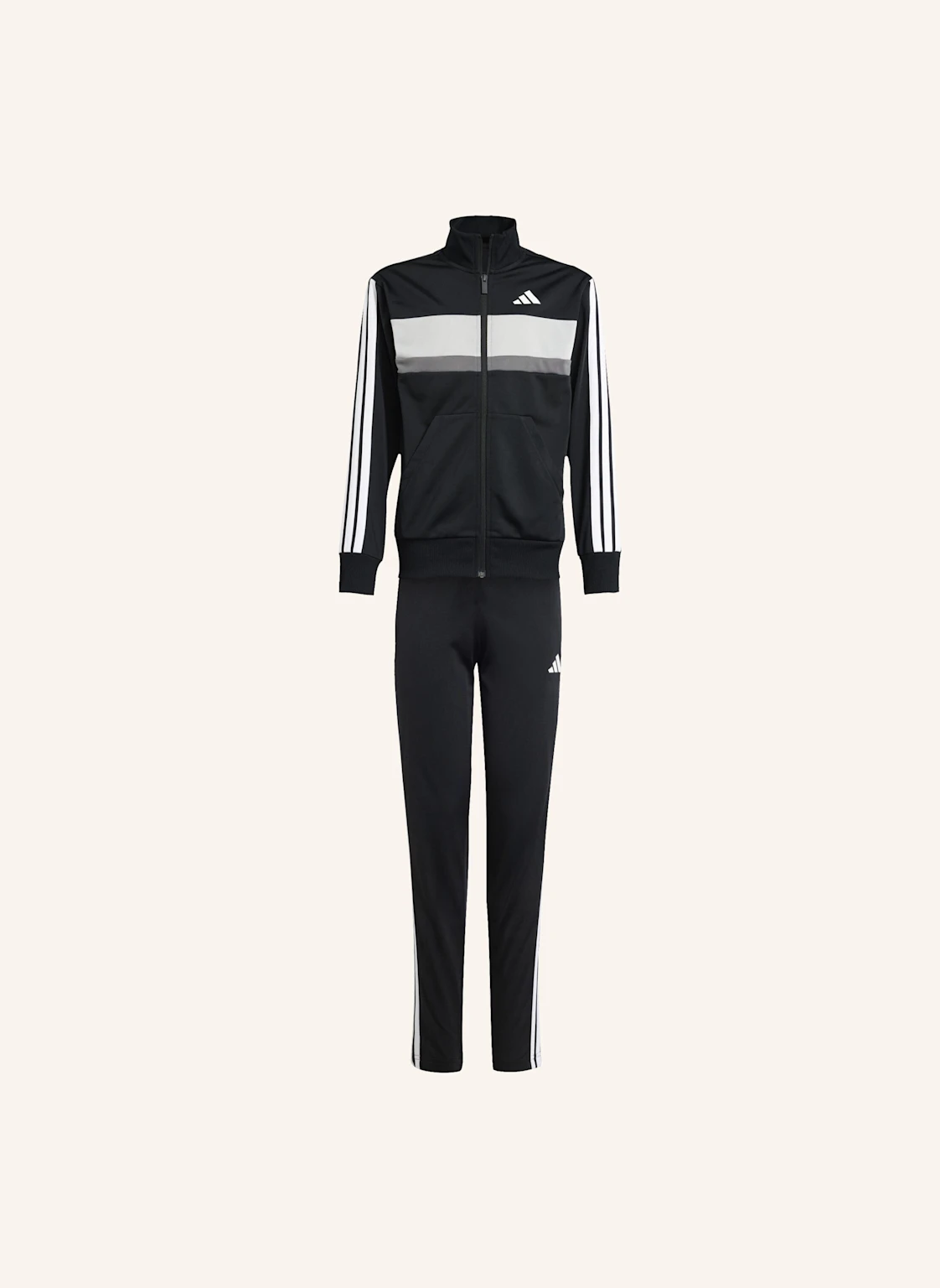 adidas SEASONAL ESSENTIALS TIBERIO 3-STREIFEN TRICOT KIDS TRAININGSANZUG