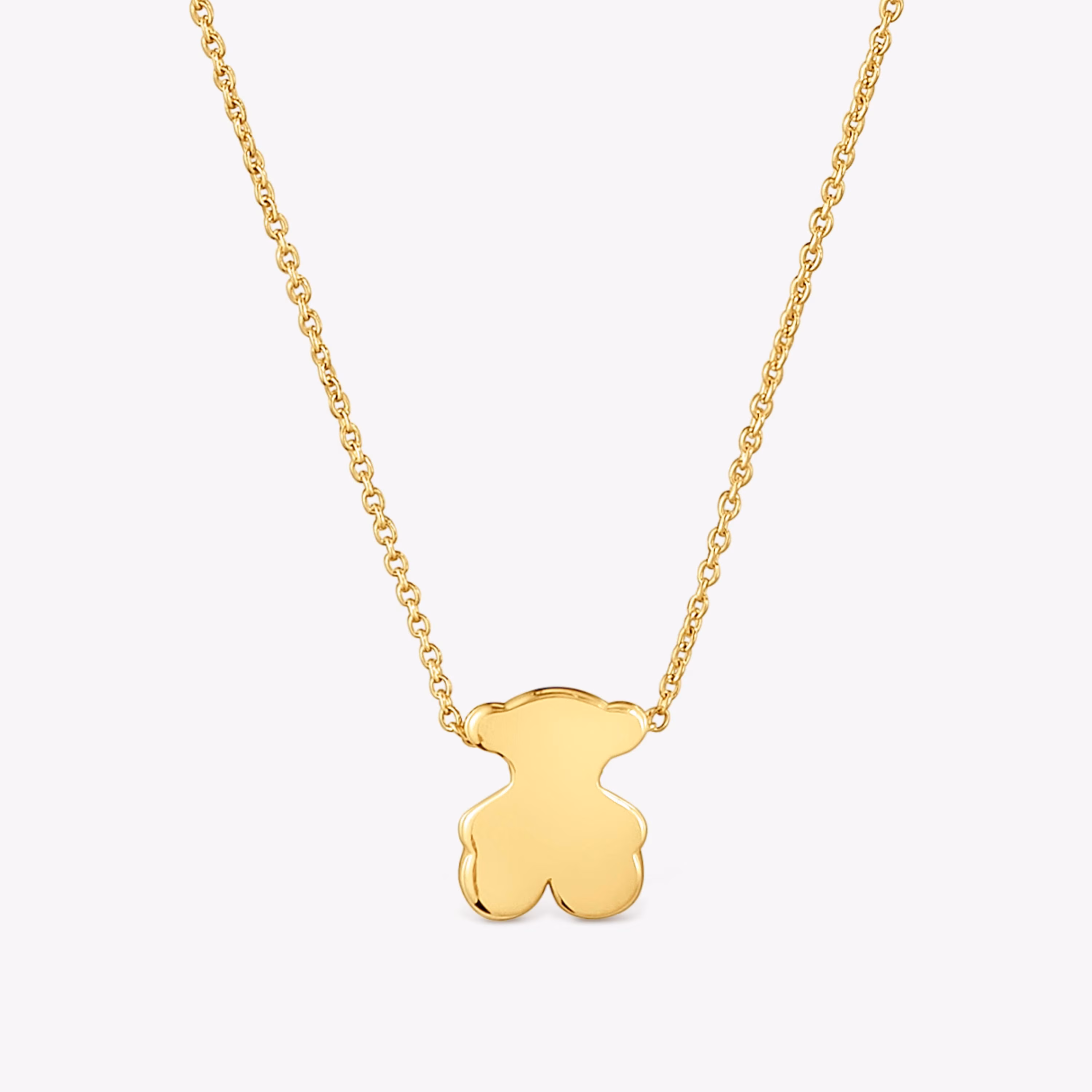 Collar corto de oro con motivo oso 8 mm Sweet Dolls