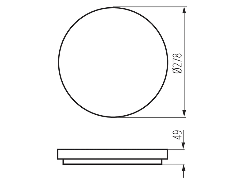 Oprawa techniczna Varso LED 27 cm biała