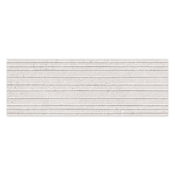 Carrelage effet Béton 3D Gris Silver Linea 100x33,3x0,98 cm Arvelis - Mur intérieur (vendu par carton de 1,67 m²) - RO'MA CARRELAG