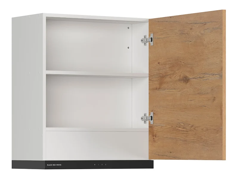 Szafka kuchenna górna z okapem Hamper 60 cm prawa dąb lancelot