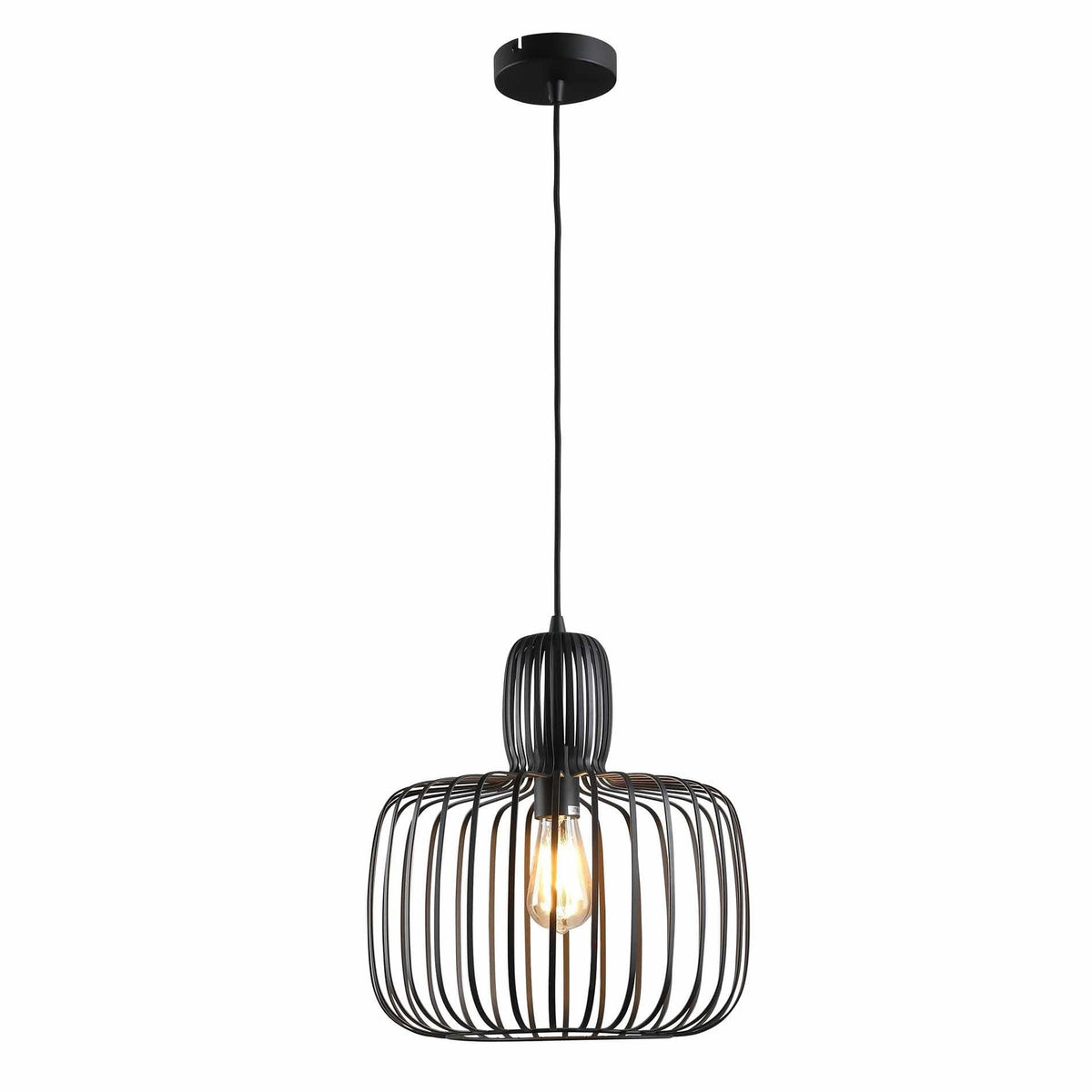 Freelight hanglamp Costola - 1 lichts - 45 x 150  cm - zwart