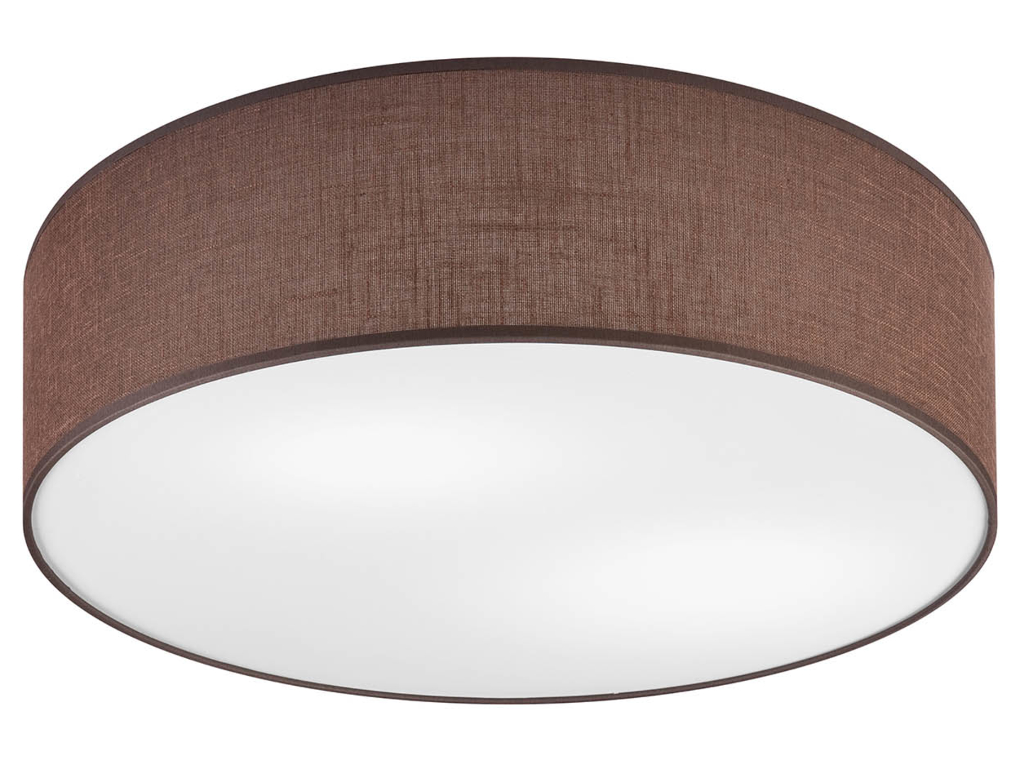 Lampa sufitowa Vivian 2-punktowa tkaninowa brązowa