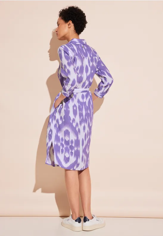 Leinenkleid mit Print